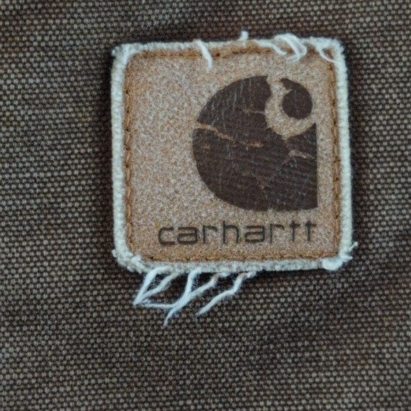 Vintage Y2K Carhartt Jacket XL Brown C61 Sandstone Sherpa Lined Coat Sunfade - Picture 7 of 16